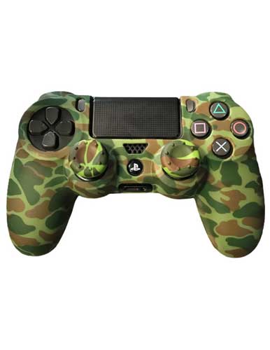 محافظ دسته PS4 طرح Army 2 به همراه روکش آنالوگ