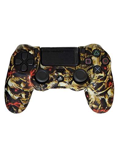 روکش دسته PS4 طرح جمجمه چشم قرمز