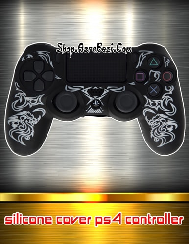 white-dragon-Silicone-Cover-Ps4-Controller-min